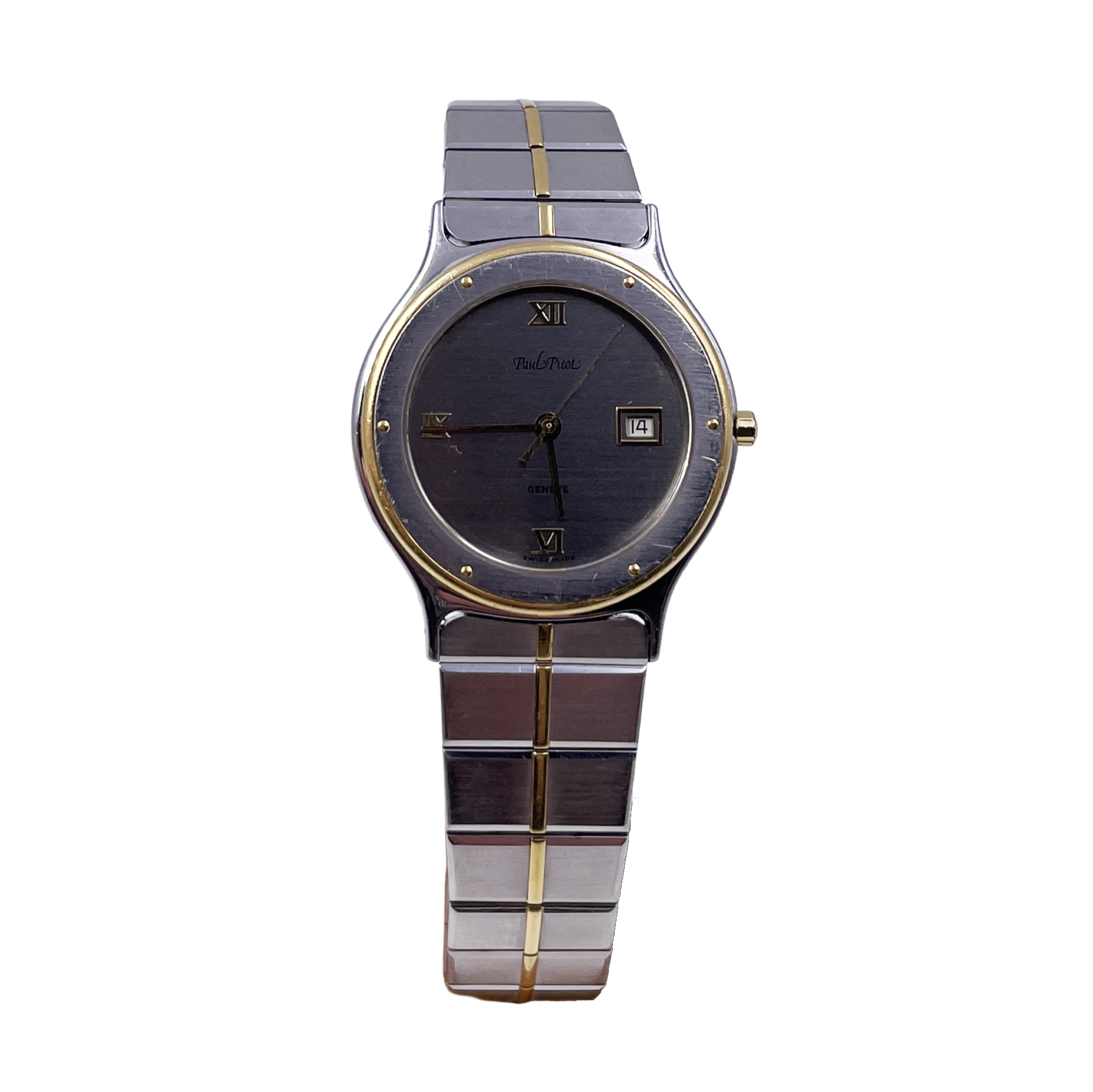 Paul Picot - Kudos Quartz - Orologio Uomo Acciaio Oro - Manuale - Vintage Swiss Made