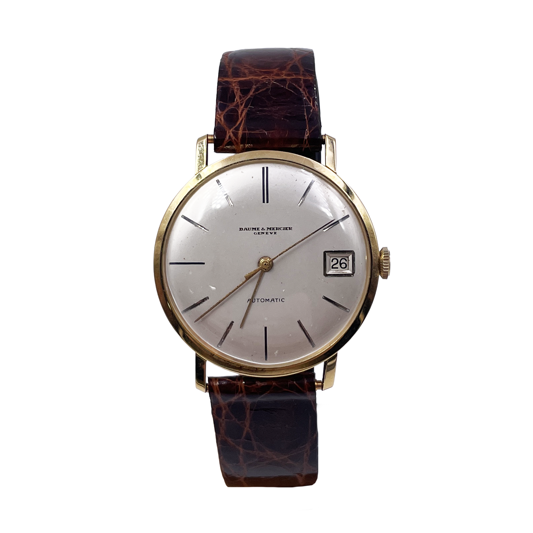 Baume & Mercier - Oro 18K - Automatico - Vintage Uomo Con Data