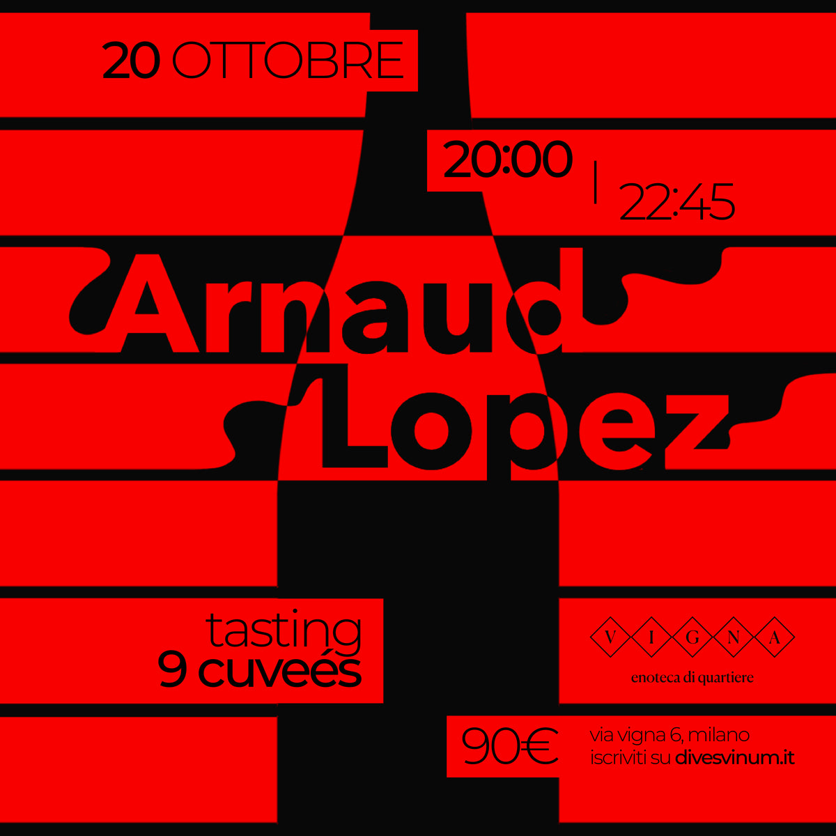 Arnaud Lopez: Tasting 9 Cuvées - @Vigna - 20 Ottobre