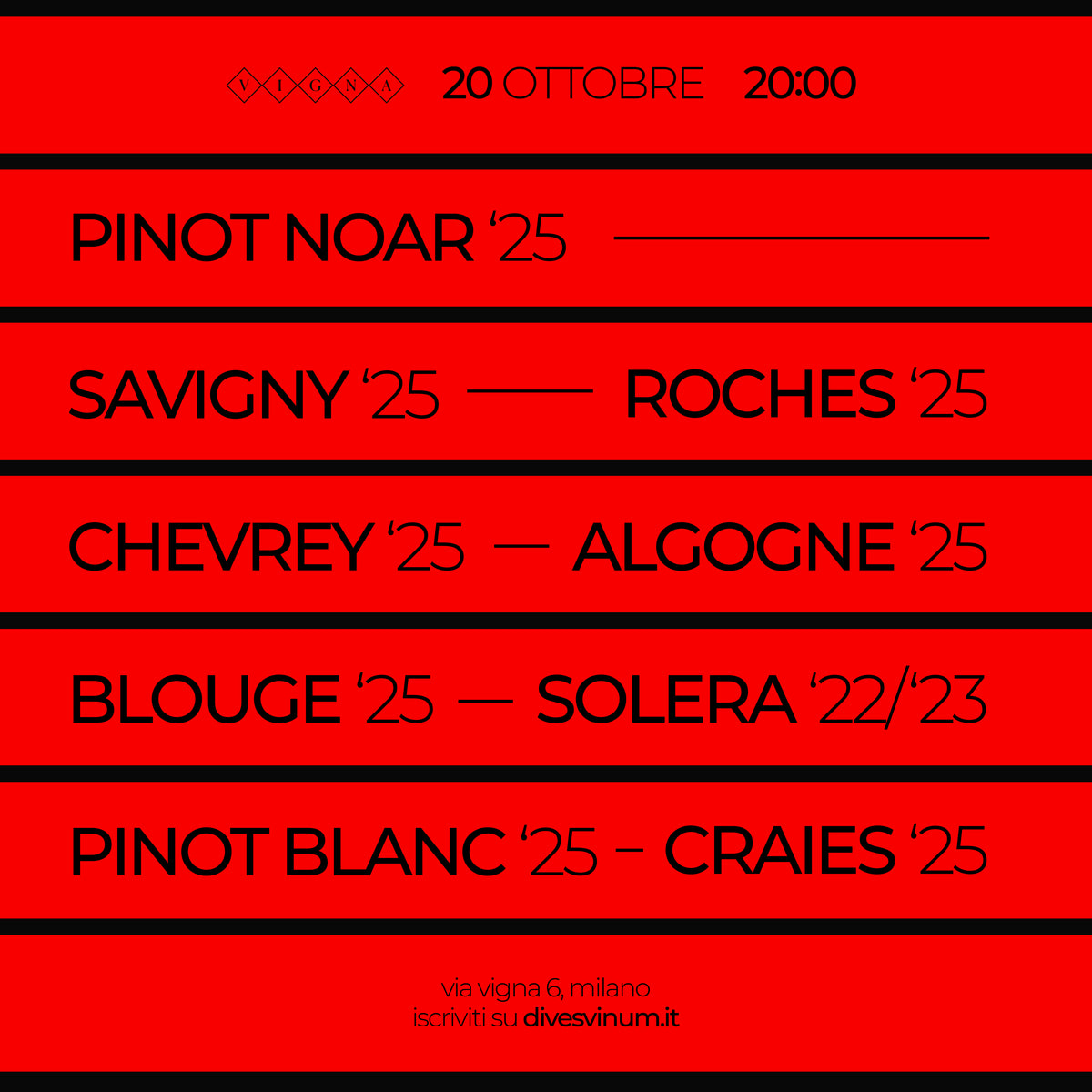 Arnaud Lopez: Tasting 9 Cuvées - @Vigna - 20 Ottobre