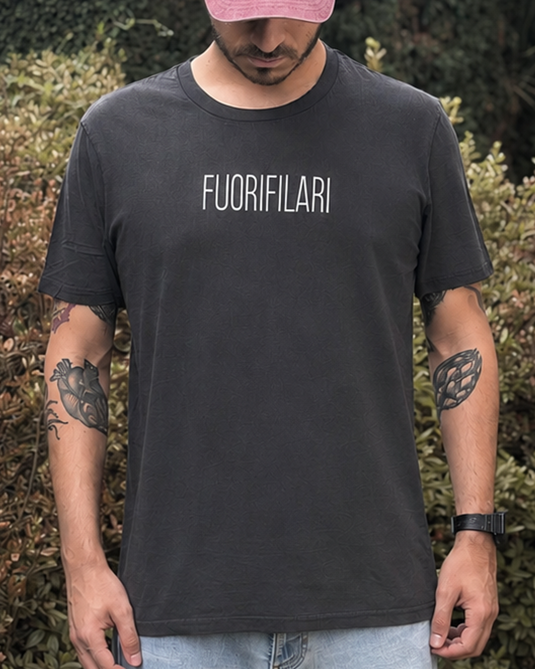 FUORIFILARI - Vintage Black Tee